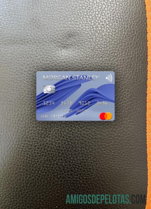 Frente Photolook do Morgan Stanley Bank Mastercard dos EUA baixar para verificação